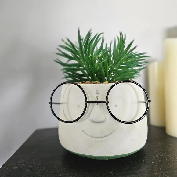 Fun Cermaic Faux Potted Plant - Picture 4 of 7
